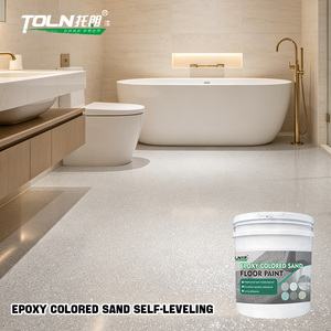 Peinture époxy pour sols en sable à prix abordable, résine époxy <span class=keywords><strong>liquide</strong></span> pour revêtement de sol en sable, facile à nettoyer, anti-chimique, peinture industrielle pour sols - Product Image 1