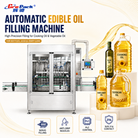 Machine de remplissage automatique d'huile comestible à piston 30-5000 ml pour bouteilles d'huile de coco, d'arachide, de sésame, d'avocat et de végétale