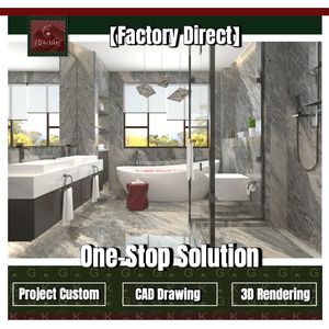 Dalles de salle de bain GOLDKING Palissandro Blue découpées sur mesure pour revêtement mural de <span class=keywords><strong>douche</strong></span> et de vasque – Approvisionnement complet pour projets hôteliers de luxe - Product Image 1