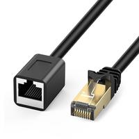 ZOGUO Cat6 RJ45 LAN Cable extensión Ethernet fibra extensor macho a hembra conector para enrutador Smartphone TV PC portátil
