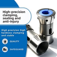 Pneumatique 36 # /46 # /0640 #   Inserts en nylon pour mandrin à pince arrière CNC avec poignées en caoutchouc pour tour