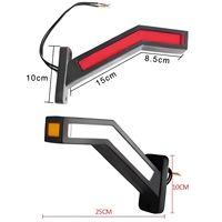 Feu de gabarit latéral 12V LED en forme de flèche, économe en énergie, longue durée de vie, durable, étanche, pour remorques et camions