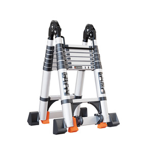 Multi Purpose Foldable <strong>Telescopic</strong> <strong>Ladder</strong> Aluminum Carbon Stainless Steel <strong>a</strong> <strong>Frame</strong> Straight Step <strong>Ladder</strong> for Home &amp; Construction - Product Image 2