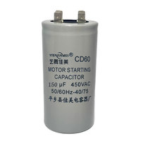 Composants électroniques fabriqués en Chine, haute qualité, condensateur CBB65 60uf 450v AC pour climatiseur