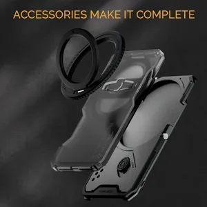 <span class=keywords><strong>Iron</strong></span> Head TILTA Compatible avec <span class=keywords><strong>iPhone</strong></span> 17 <span class=keywords><strong>Pro</strong></span>/ProMax Apple 17 Phone Rabbit Cage Housse de protection en métal alliage d'aluminium Professionnel - Product Image 5