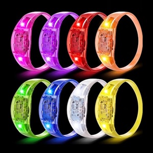 LED-Leuchtarmband Schallaktivierte Leuchtarmbänder Silikon-Armbänder für Konzerte Musikfestivals Raves Geburtstagsfeiern - Product Image 1