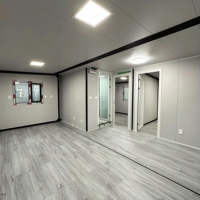 Maison préfabriquée en conteneur extensible facile à construire de 20 pieds ou 40 pieds, 5 chambres à coucher, à vendre, maison préfabriquée portable
