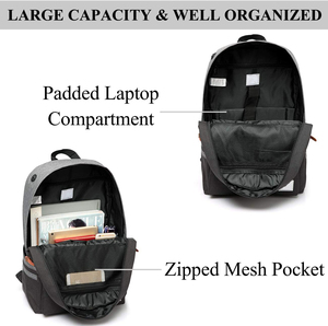 Vintage Stylish Nylon Campus <strong>Rucksack</strong> Men Women 600D Waterproof Travel Backpack Zipper Closure Black Polyester Lining Teens <strong>Kids</strong> - Product Image 3