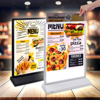 A3 Double face bureau affiche boîte à lumière charge panneau de Menu lumineux affichage d'étiquette de prix
