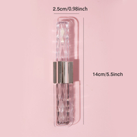Tube de brillant à lèvres à double extrémité de conception transparente avec brosse Conteneur de glaçure à lèvres vide rechargeable avec logo personnalisé en gros