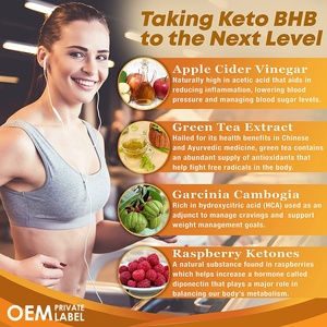 Bhb Keto แคปซูลอาหารแอปเปิ้ลไซเดอร์น้ำส้มสายชูวิตามินดีท๊อกซ์ทำความสะอาดยาลดความอ้วน - Product Image 3
