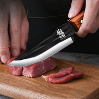 Couteau à désosser forgé, couteau à viande, couteau à fileter le poisson, couteau de camping portable pour l'extérieur