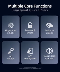 Hot bán với bán buôn bán chạy nhất đa điểm Mortise TT wifi thông minh khóa cửa thông minh Ổ khóa cho cửa gỗ - Product Image 2