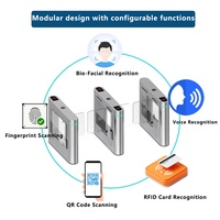 Système de contrôle d'accès automatique par carte à glissière, portail pivotant, lecteur de code QR, portillon rapide, contrôle d'accès en acier inoxydable