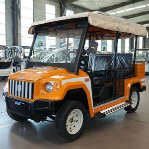 Livraison gratuite voiturette de golf relevée 4 + 2 passagers voiturette de golf avec sièges extérieur 4 + 2 sièges à vendre - Product Image 3