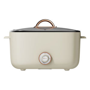 หม้อหุงข้าวไฟฟ้าอเนกประสงค์ รูปทรงสี่เหลี่ยมผืนผ้า ไร้ควัน ความจุ 2.5 ลิตร 800 วัตต์ สำหรับทำบะหมี่ ซุป โจ๊ก และอาหารประเภทหม้อไฟ - Product Image 1