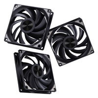 Ventilateur de refroidissement PWM SNOWMAN AK120 120mm en boîte, à roulement fluide silencieux 45CFM 5V, pour boîtier d'ordinateur, sans ventilateur CPU en plastique