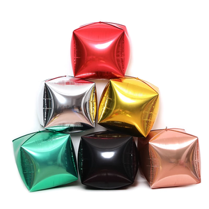 Laser carré Cube forme 4D ballons en aluminium paillettes en forme <span class=keywords><strong>de</strong></span> <span class=keywords><strong>diamant</strong></span> ballons décor <span class=keywords><strong>de</strong></span> mariage anniversaire fête - Product Image 3