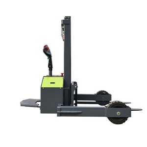 Gerbeur électrique autoporté, capacité 750 kg, mât simple, batterie plomb-acide, utilisation intérieure, longueur de fourche 1500 mm - Product Image 6