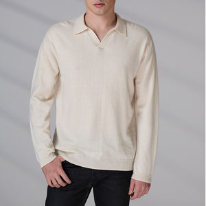 Suéter de Punto Personalizado con Logotipo, Moda en Tejidos de Punto, Cuello en V, Manga Larga, Jersey, Camisa de Negocios Tejida - Product Image 6