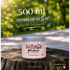 18 MARSHMALLOW 500 ml LaChalk the evolution of <b>chalk</b> paint Where <b>chalk</b> meets resin: Hybrid <b>Chalk</b> Resin Paint made in Italy - Product Image 2