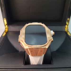 เคสสำหรับอัลตร้าที่กำหนดเองหรูหรายางฟลูออรีน49มม. กรอบโลหะไทเทเนียมชุบทองแท้ - Product Image 4