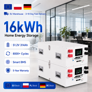 For EU PL Stock 15kW 16kWh Stackable LiFePO4 Battery Pack 800 Cycles Off-Grid Solar Power System Rechargeable CAN <strong>Lithium</strong> - Product Image 1