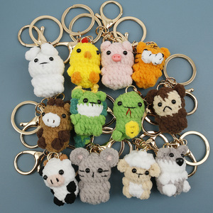 Llavero de ganchillo hecho a mano con los 12 signos del zodíaco chino, bonitos animales de punto, colgante para bolso, amigurumi de hilo, llavero de ganchillo para regalo - Product Image 1