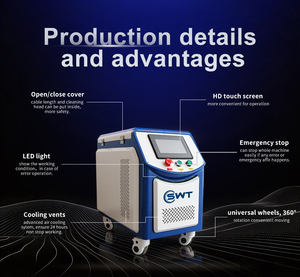 Máquina de Limpieza Láser Pulsada de 200W/300W: Sistema Portátil para Eliminar Óxido, Pintura, Aceite y Oxidaños, Ideal para Reparación de Moldes Metálicos - Product Image 3
