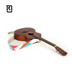 Correa <span class=keywords><strong>de</strong></span> Cuero Clásica <span class=keywords><strong>de</strong></span> 2 Pulgadas para Guitarra Acústica Real Mission Rainbow Music, Correa para Ukelele, Accesorios para Instrumentos Musicales - Product Image 3