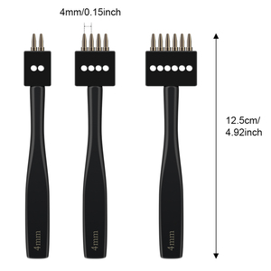 Durable 3 Pcs <strong>Set</strong> Leather Hole <strong>Punch</strong> Stitching <strong>Chisel</strong> Tools Hand Prong <strong>Punch</strong> Leather <strong>Set</strong> - Product Image 2