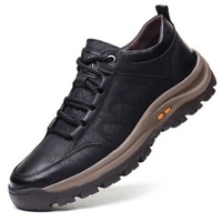 Zapatillas Deportivas de Moda para Hombre con Plataforma y Cordones, Suela de Goma Antideslizante, de Piel Sintética, Transpirables, Ligeras, para Primavera/Otoño
