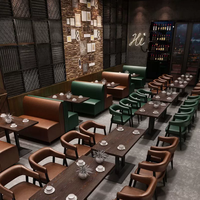 Ensemble de banquettes en cuir modernes en promotion pour hôtels, restaurants, cafés et mobilier de salle à manger