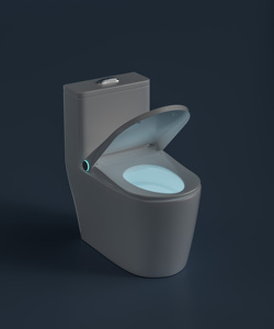 Luxury Smart <strong>Toilet</strong> Seat <strong>Sensor</strong> Open/close Lid LED <strong>Light</strong> Auto Heating Foam Blocking Smell Wc Lid Cover - Product Image 5