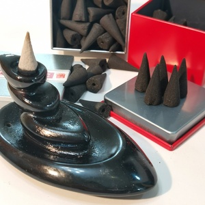 กรวยธูปธรรมชาติทรงกรวยสีดำทรงกรวยแบบสกัดจากถ่าน - Product Image 6