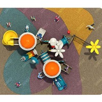 Conception de vente chaude enfants toboggan aire de jeux extérieure équipement de parc d'attractions