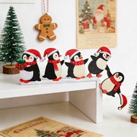 Figurine décorative d'angle de porte de Noël en bois, créative, écologique et durable - Vente en gros usine