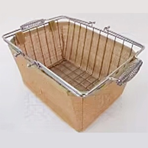 Cesto <span class=keywords><strong>di</strong></span> stoccaggio in tessuto colorato all'ingrosso con Base mobile in filo metallico <span class=keywords><strong>cestino</strong></span> della spesa per prodotti alimentari e bevande al dettaglio - Product Image 3