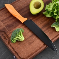 Ensemble de couteaux de cuisine modernes multifonctionnels avec 7 lames en acier inoxydable faites à la main, couleur et logo personnalisables, boîte cadeau incluse