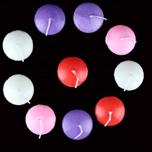 Vente en gros de bougies flottantes dans l'eau, bougies rondes pour fête de mariage, piscine, baignoire, dîner - Product Image 4