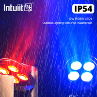 DMX IR Wifi 4x12w Rgbw 4in1 sans fil alimenté par batterie Par Uplight Spot mariage événement Dj Disco LED lumière de scène
