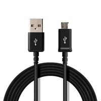 Cable DE DATOS Micro Usb para teléfono móvil Samsung S4 Note4 2.4A blanco 1M 1,5 m