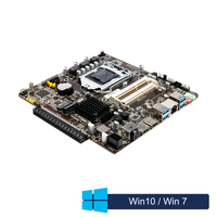 Mainboard Mini-ITX Tipis H81 Mendukung CPU Intel Generasi ke-4, Memori Dual Channel 2x DDR3, NVMe NGFF M.2, SATA3.0, Motherboard ITX H81