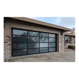 <span class=keywords><strong>Porte</strong></span> <span class=keywords><strong>de</strong></span> <span class=keywords><strong>garage</strong></span> <span class=keywords><strong>motorisée</strong></span> en aluminium <span class=keywords><strong>isolée</strong></span> avec vitrage givré trempé en polycarbonate/verre organique à vue panoramique - Product Image 2