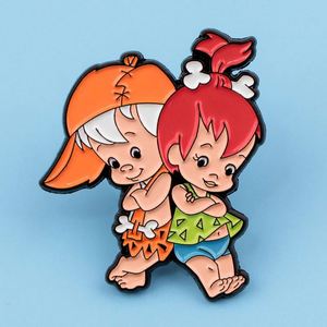 Obakenu Mini insigne personnalisé émail broche en métal fer artisanat goutte caoutchouc broche revers pour enfants dessin animé licence décoration - Product Image 3