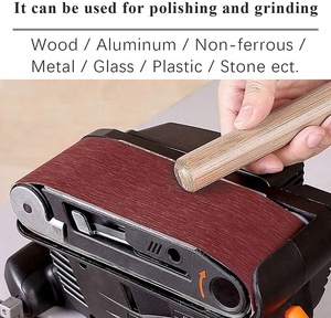 Dụng cụ mài mòn 3x21 inch chà nhám đai (75x533mm) 80 grits nhôm Oxit cát vành đai để mài và làm sạch - Product Image 4