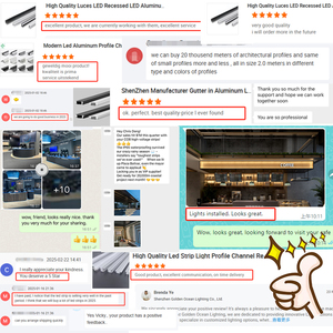 Profilé LED <span class=keywords><strong>Noir</strong></span> de Haute Qualité, Canaux Encastrés en Aluminium pour Bandeaux LED - Product Image 5