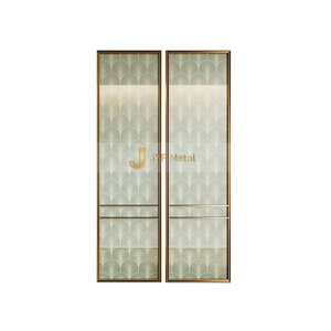 V300 Luxury Style Living <b>Room</b> Folding Partition Shiny Gold Decorative <b>Room</b> <b>Divider</b> - Product Image 3
