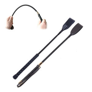 Fouet d'entraînement équestre en cuir PU, anti-choc, portable, accessoire d'apprentissage pour la course et la performance - Vente en gros - Product Image 1