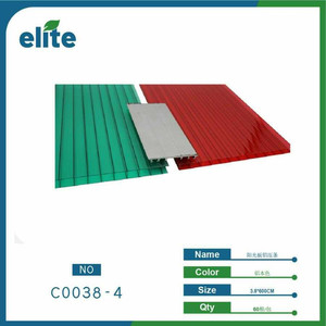 Bande de presse en aluminium de panneau de lumière du soleil de polycarbonate pour la toiture et la construction de serre - Product Image 1